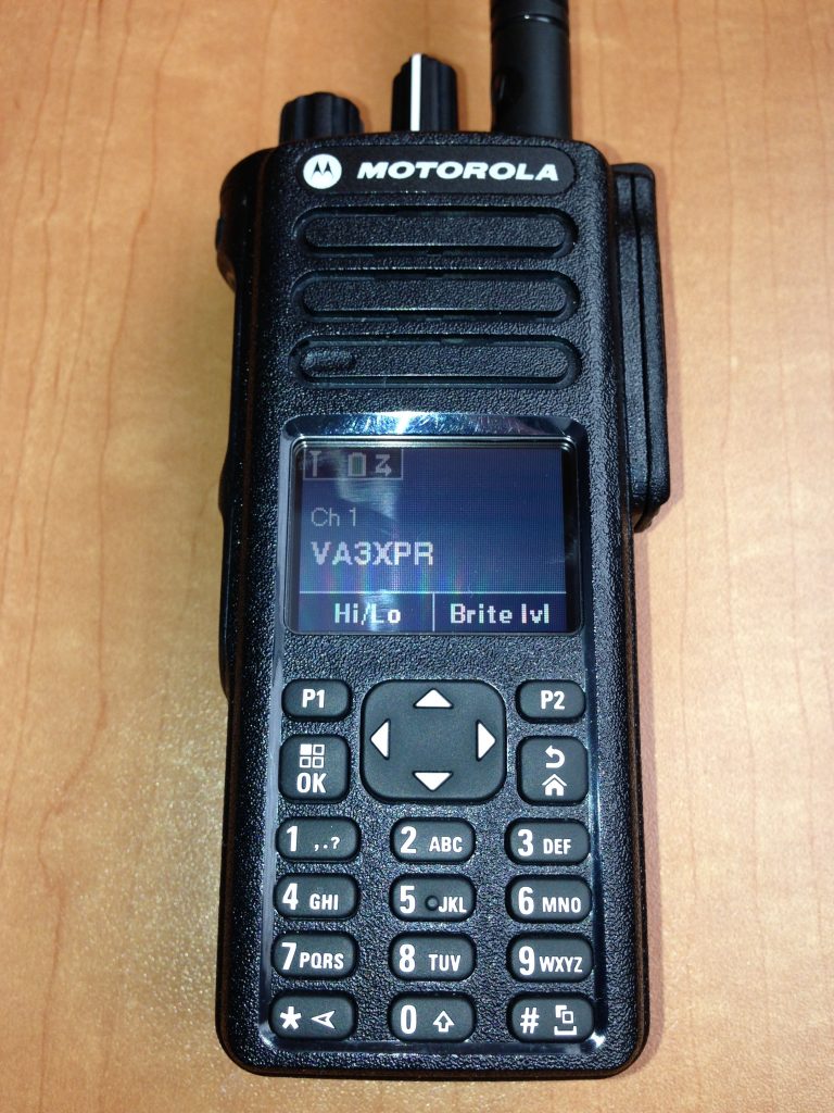 VA3XPR, Motorola, MOTOTRBO, XPR7550, XPR 7550, portable, digital mobile radio, DMR, radio, HT, handie talkie, amateur radio, ham radio, Toronto
