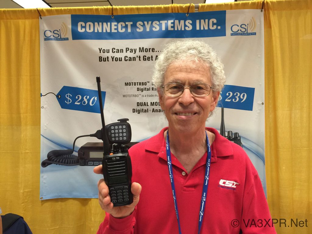 Jerry Wanger CS750 Connect Systems VA3XPR DMR portable mobile digital