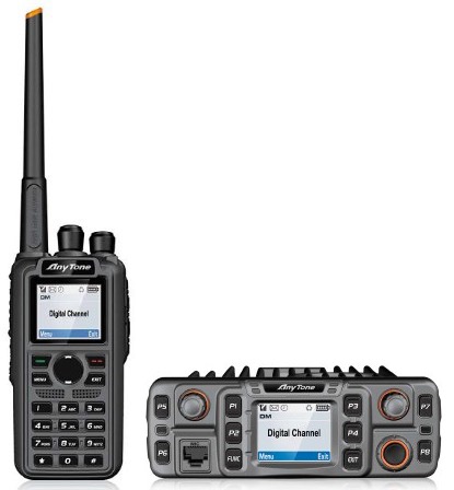Anytone AT-D868UV dual band VHF UHF DMR portable radio AT-D868S mobile radio