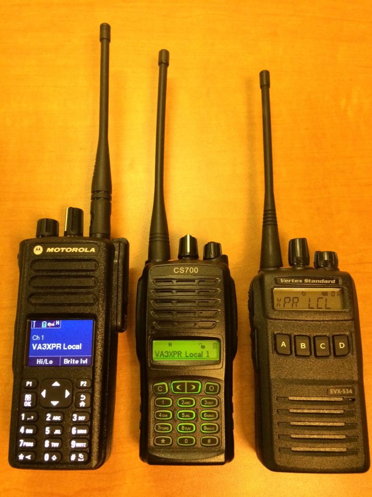 Connect System, CS700, UHF, DMR, digital mobile radio, HT, portable, radio, ham radio, amateur radio, VA3XPR, review, Motorola, MOTOTRBO, XPR 7550, UHF, Vertex Standard, EVX-534, eVerge