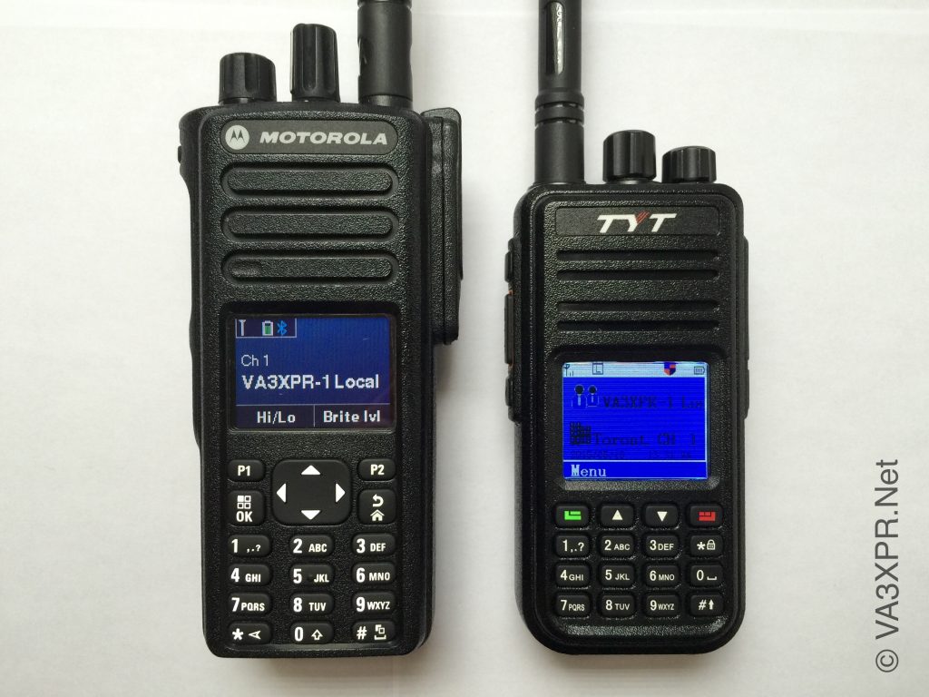 Tytera TYT MD-380 DMR Radio Motorola MOTOTRBO XPR7550 VA3XPR