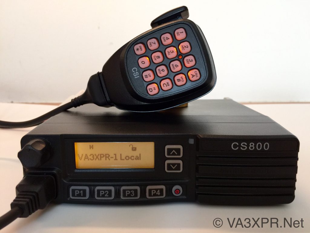 Connect Systems CS800 VA3XPR DMR radio ham